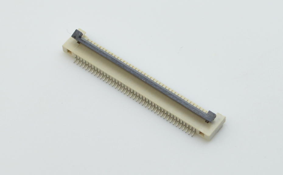 新品FFC/FPC连接器0.5间距H1.5翻盖下接蝴蝶扣下接条形连接器,宏利