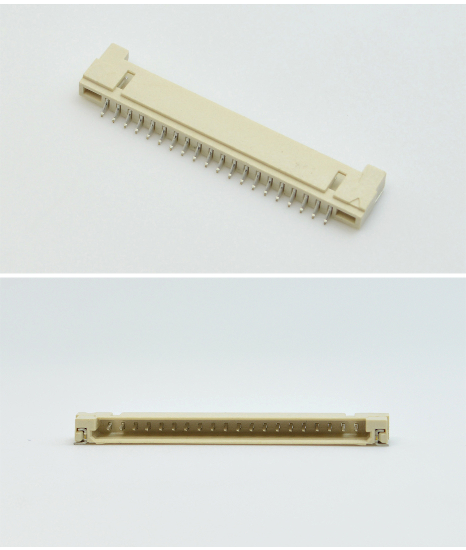 fpc连接器 22pin-fpc 连接器 1.25-tfpc软板贴片连接器-宏利