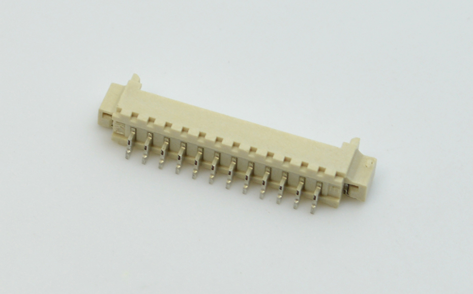 FFC/FPC连接器1.27/1.25间距13P卧式高品质接插件FFC1.25mm接插座,宏利