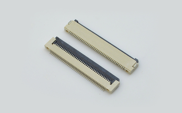 工厂销售FPC/FFC软排线连接器0.5-18P 0.5间距 H1.5厚 翻盖式下接,宏利