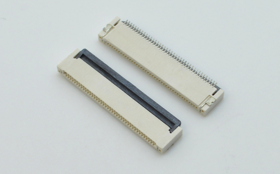 车载fpc连接器-0.5mm fpc连接器后锁 fpc连接器-宏利