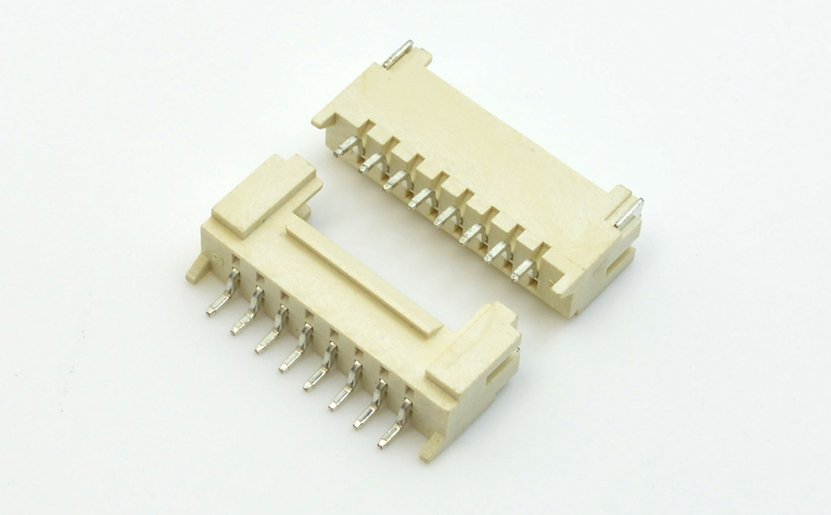 HY2.0-8P 接插件 间距2.0mm HY2.0 卧贴带扣插座 8Pin卧贴片针,宏利