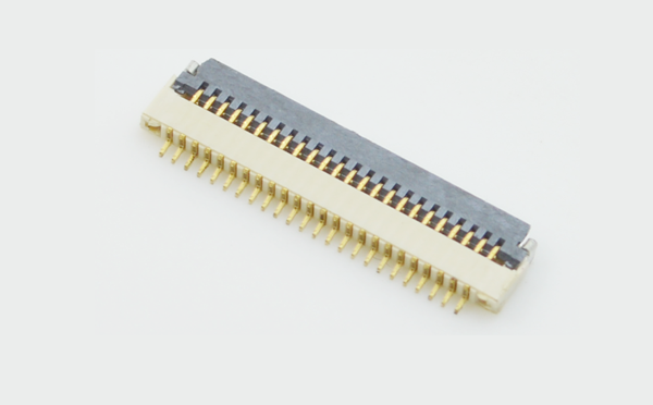 厂家直销0.5间距8P 翻盖式下接H1.0厚度ffc fpc连接器,宏利